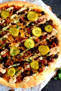 1/8 Pie Bacon Cheeseburger Pizza, Medium, Original Crust