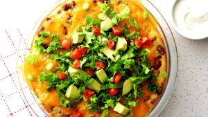 1/8 pie Impossibly Easy Taco Pie