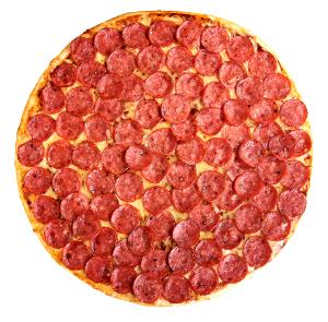 1/8 Pizza Medium Pepperoni Feast: Extra Pepperoni And Extra Cheese Feast Pizza