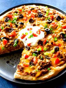 1/8 Pizza Taco Pizza, Medium, Thin Crust