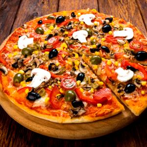 1/8 Pizza Veggie Pizza, Medium, Thin Crust