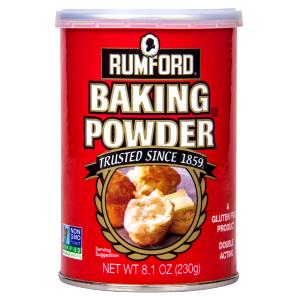 1/8 tsp (0.6 g) Baking Powder