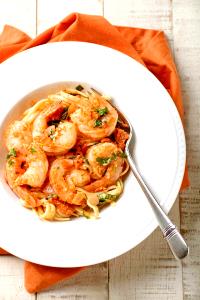 1 appetizer Shrimp Diavolo
