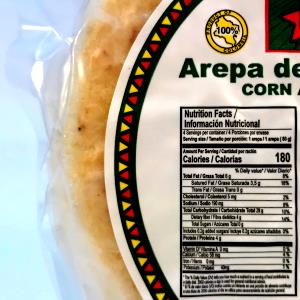 1 arepa (100 g) Arepa De Maiz