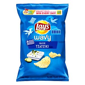 1 bag (1 oz) Wavy Greek Tzatziki Potato Chips