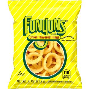 1 bag (35.4 g) Funyuns Onion Flavored Rings (Grab Bag)