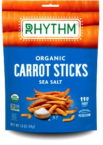 1 bag (40 g) Organic Carrot Sticks Sea Salt