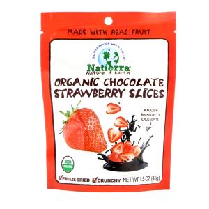 1 bag (43 g) Organic Chocolate Strawberry Slices