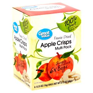 1 bag (7 g) Freeze Dried Apple Variety Pack