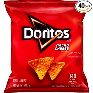 1 Bag (8 Oz) Nacho Flavor Tortilla Chips