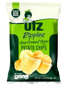 1 Bag (8 Oz) Potato Chips (Unsalted, with Partially Hydrogenated Soybean Oil)