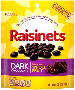1 Bag Californian Raisins, Dark Chocolate Covered