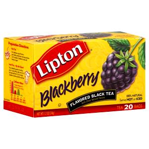 1 Bag LIPTON® Blackberry Flavored Black Tea