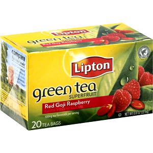 1 Bag LIPTON® Red Goji And Raspberry Green Tea Superfruit