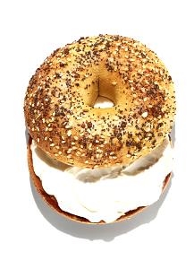 1 bagel (103 g) Everything Bagel with Cheese