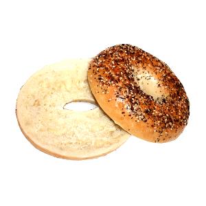 1 bagel (104 g) New York Style Everything Bagel