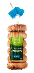 1 bagel (113 g) All Natural Blueberry Sliced Bagels