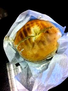 1 bagel (142 g) Whole Wheat Bagel with Cream Cheese