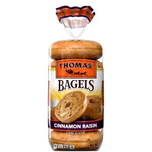 1 bagel (6 oz) Cinnamon Raisin Bagel