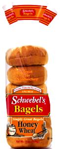 1 bagel (70 g) Honey Wheat Bagels