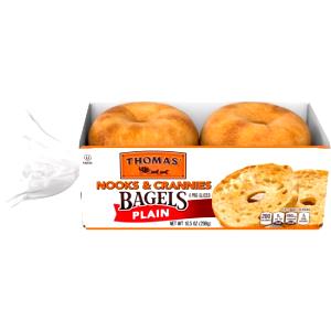 1 bagel (75 g) Nooks & Crannies Bagels Plain