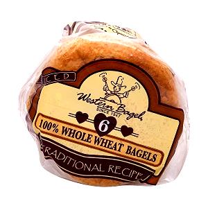 1 bagel (90 g) 100% Whole Wheat Bagel