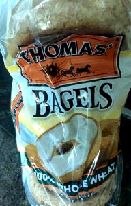 1 bagel (95 g) 100% Whole Wheat Bagels