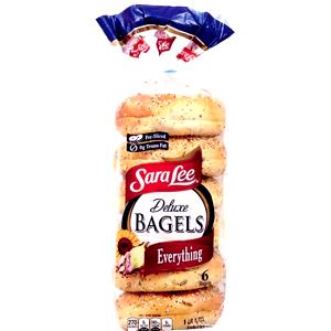 1 bagel (95 g) Deluxe Bagels - Everything