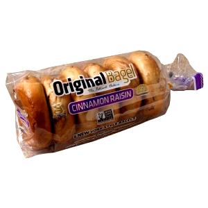 1 Bagel Cinnamon Raisin Bagel, Original, Frozen