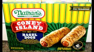 1 bagel dog (113 g) Coney Island Beef Bagel Dogs