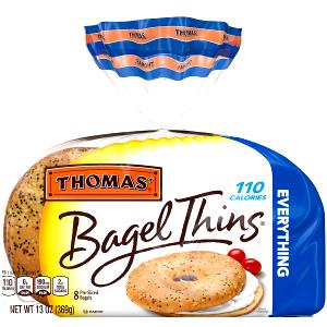 1 bagel Everything Bagel Thins