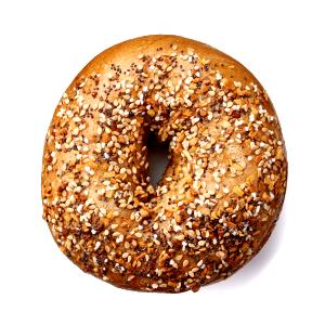 1 bagel Everything Bagel