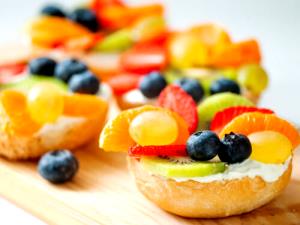 1 bagel Fruit & Grain Bagels - Cranberry Blueberry