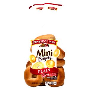 1 Bagel (Mini) Plain Bagel, Unenriched