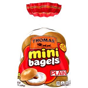 1 bagel New York Bagel Boys Soft 12 Plain Mini Bagels