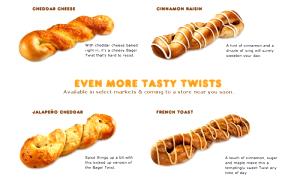 1 bagel twist Chocolate Chip Bagel Twist