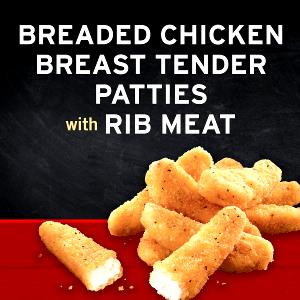 1 Banquet Tender Breaded Chicken Patty, Fillet or Tenders