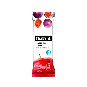 1 bar (1.2 oz) 1 Apple + 2 Figs