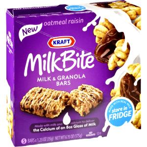 1 bar (1.23 oz) MilkBite Bars