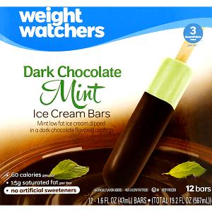 1 bar (1.6 oz) Dark Chocolate Mint Ice Cream Bars