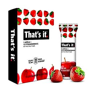 1 bar (20 g) Apple Strawberry Dried Fruit Bar