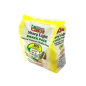 1 bar (21 g) 50% Light Snack Packs Naturally Aged Vermont Cheddar Cheese
