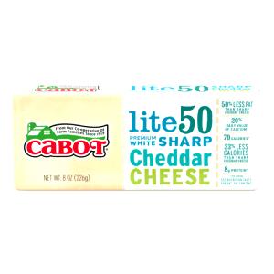 1 bar (21 g) Lite 50 Premium White Sharp Cheddar Cheese