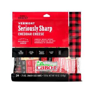 1 bar (21 g) Serious Snacks Sharp Cheddar Cheese