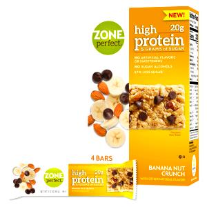 1 bar (2.12 oz) High Protein - Banana Nut Crunch