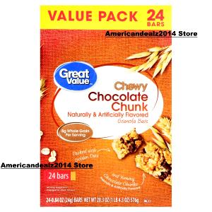 1 bar (24 g) 90 Calorie Chewy Granola Bar - Chocolate Chunk