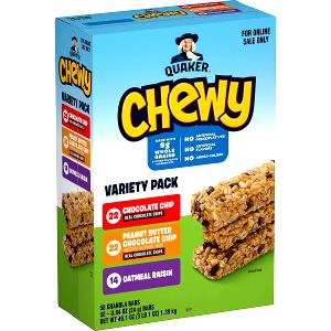 1 bar (24 g) Chewy 90 Calorie Lowfat Granola Bars - Peanut Butter