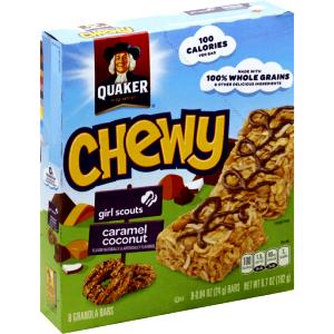 1 bar (24 g) Chewy Girl Scouts Granola Bars - Caramel Coconut