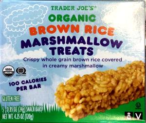1 bar (24 g) Organic Brown Rice Marshmallow Treats