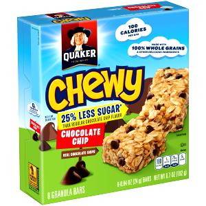 1 bar (25 g) Chewy Chocolate Chip Granola Bars